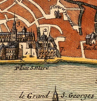 Old Map of Venice 1705 Vintage Map of Venice | Vintage Map Wall Art Print