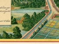 Old Map of Mexico City,  Mexico 1628  | Vintage Map Wall Art Print