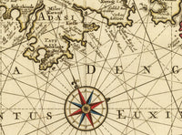 Old Map of Black Sea 1745 Crimea Vintage Map | Vintage Map Wall Art Print