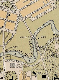 Old Map of Adelaide City Australia 1906 Vintage Adelaide Map | Vintage Map Wall Art Print