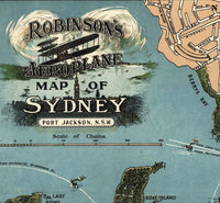 Old Map of Sydney Australia 1922 Vintage map | Vintage Map Wall Art Print