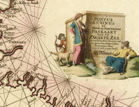 Old Map of Black Sea 1745 Crimea Vintage Map | Vintage Map Wall Art Print