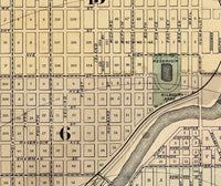 Old Map of Milwaukee 1893 Vintage map  | Vintage Map Wall Art Print