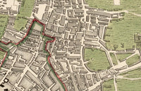 Old map of London 1763 Vintage Map | Vintage Map Wall Art Print