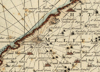 Old Map of Malta Island 1734 Vintage Map | Vintage Map Wall Art Print