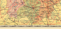 Old Map of Valladolid Region 1900 Spain Espana | Vintage Map Wall Art Print