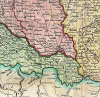Old Map of Hungary 1799 Vintage Map | Vintage Map Wall Art Print
