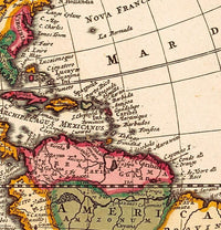 Old Map of The World  1700 World Map | World Map Gift World Map Print | Vintage World Map | World Map Wall Art | Large Map Print