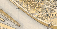 Old Map of Koln Germany 1930 Vintage Map | Vintage Map Wall Art Print