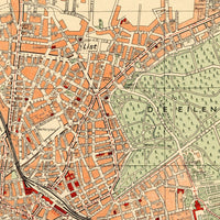 Old Map of Hanover Germany 1949 Hanover  | Vintage Map Wall Art Print