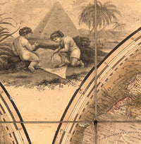 Old Map of The World  1819 World Wall Map | World Map Gift World Map Print | Vintage World Map | World Map Wall Art | Large Map Print