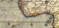 Old Map of Africa 1579 Vintage Map | World Map Gift World Map Print | Vintage World Map | World Map Wall Art | Large Map Print