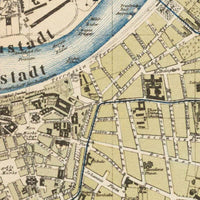 Old Map of Dresden 1878 Germany Vintage Map | Vintage Map Wall Art Print