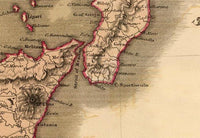 Old Map of Italy 1831 Vintage Map of Italy | Vintage Map Wall Art Print