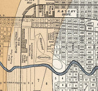 Old map of Houston Texas 1890 Vintage Map | Vintage Map Wall Art Print