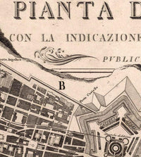 Old Map of Rome Roma Italy 1843 Old Map of Rome | Vintage Map Wall Art Print