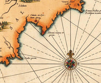 Old Map of Cyprus 1653  | Vintage Map Wall Art Print