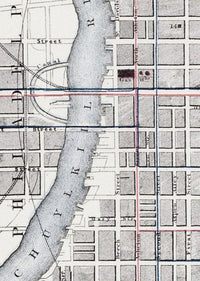 Old Map of Philadelphia 1883 Vintage Map of Philadelphia | Vintage Map Wall Art Print