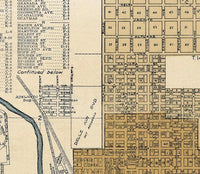Old map of Tucson Arizona 1947 Vintage Map | Vintage Map Wall Art Print
