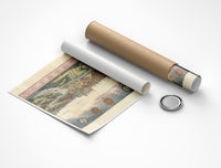 Old Gravure of Krakow 1640 Poland Vintage Map | Vintage Map Wall Art Print