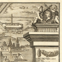 Old Map of Rome Roma Italy 1696 Ancient Map of Rome Vintage Map | Vintage Map Wall Art Print