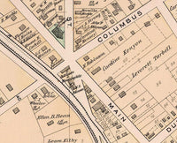 Old map of Bedford Ohio 1892 Vintage Map | Vintage Map Wall Art Print