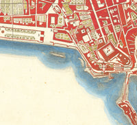 Old Map of Napoli Italy 1794 Naples Vintage Map | Vintage Map Wall Art Print | Large Map Print | Home Decor Wall Art