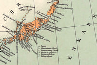 Old Map of Greenland Groenland 1929 Vintage Map | Vintage Map Wall Art Print