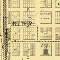 Old Map of Lincoln Nebraska 1885 Vintage Map | Vintage Map Wall Art Print | Large Map Print