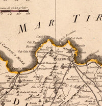 Old Map of Sicily Sicilia Italy 1790 Vintage Map | Vintage Map Wall Art Print