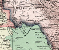 Old Map of Iran 1931 Vintage Map | Vintage Map Wall Art Print