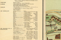 Old Map of Monaco Principality 1943 Principaute de Monaco Vintage Map |