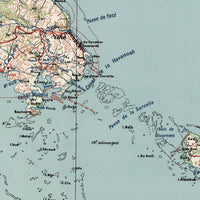 Old Map of New Caledonia an Liberty Islands Nouvelle-Calédonie Carte 1953 | Vintage Map Wall Art Print (Copy)