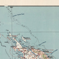 Old Map of New Caledonia an Liberty Islands Nouvelle-Calédonie Carte 1953 | Vintage Map Wall Art Print (Copy)