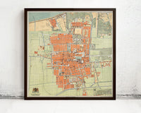 Old Map of The Hague Den Haag 1889 Vintage Map | Vintage Map Wall Art Print