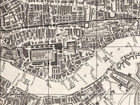 Old Map of London 1851 Vintage Map of London | Vintage Map Wall Art Print