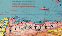 Old Map of Honduras 1929 Vintage Map | Vintage Map Wall Art Print