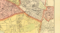 Old Map of Pittsburgh Allegheny 1898 Vintage Map | Vintage Map Wall Art Print