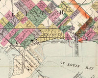 Old map of Duluth Minnesota 1891  | Vintage Map Wall Art Print