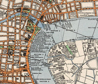 Old Map of Shanghai 1945 China Vintage Map | Vintage Map Wall Art Print