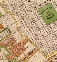 Old Map of San Jose California 1886 Vintage Map | Vintage Map Wall Art Print