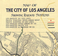 Old Map of Los Angeles 1906 Vintage Map | Vintage Map Wall Art Print