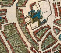 Old Map of Maastricht Netherlands 1657  | Vintage Map Wall Art Print