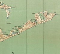 Old Map of Long Island 1913 Vintage Map | Vintage Map Wall Art Print