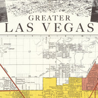 Old Map of Las Vegas Nevada Vintage Map | Vintage Map Wall Art Print