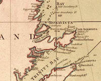 Old Map of Newfoundland Canada 1755 Vintage Map | Vintage Map Wall Art Print