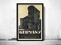 Vintage Poster of Germany Travel Poster Tourism 1930-  | Vintage Map Wall Art Print | Large Poster Print | Home Decor Wall Art