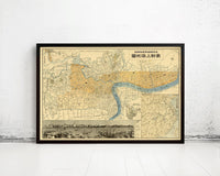 Old Map of Shanghai 1932 Vintage Map | Vintage Map Wall Art Print