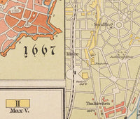 Old Map of Munich Munchen Germany 1890 Vintage Map | Vintage Map Wall Art Print