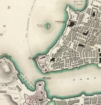 Old Map of Marseille France 1840 Vintage Map | Vintage Map Wall Art Print